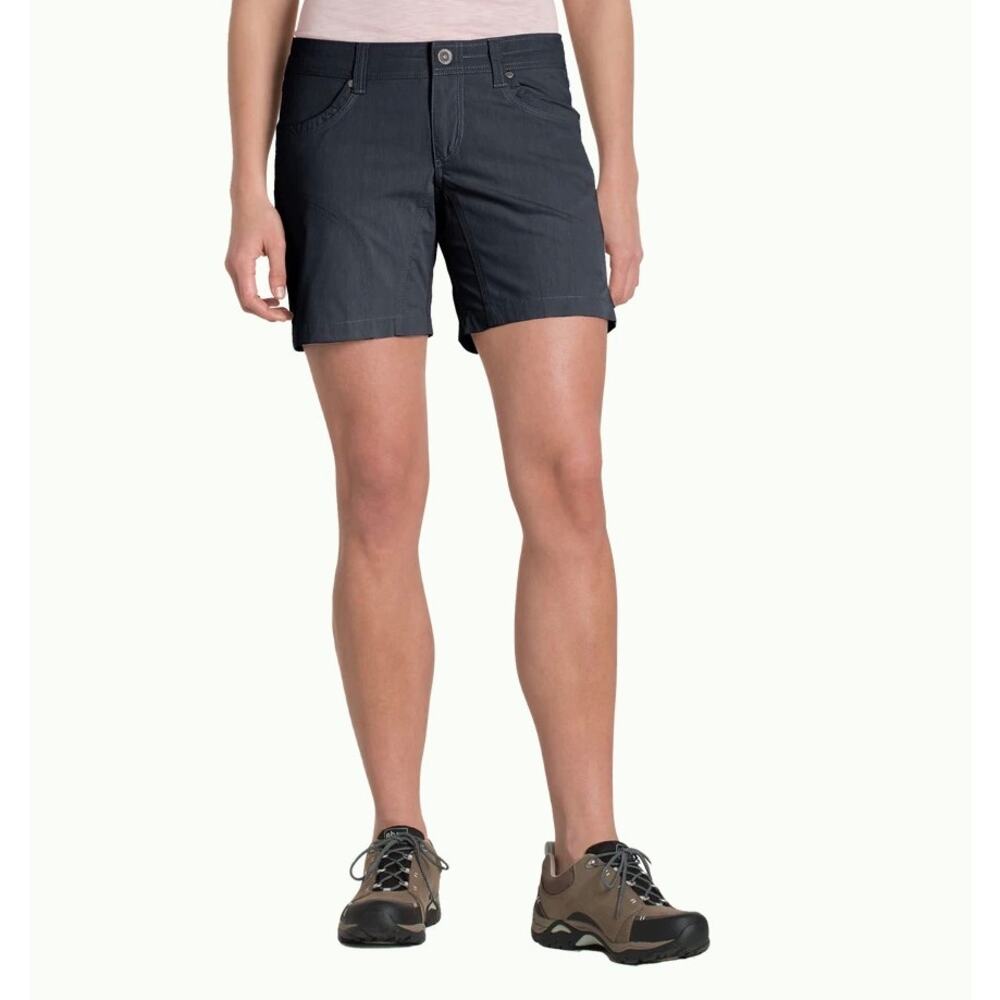 Kuhl Splash Women’s 5.5” Shorts Size 2 Gray Performance Travel Outdoor Trail EUC